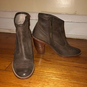 Leather ankle boots